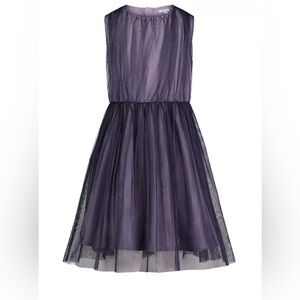 Calvin Klein Girls Printed Modern Tutu Purple Dress